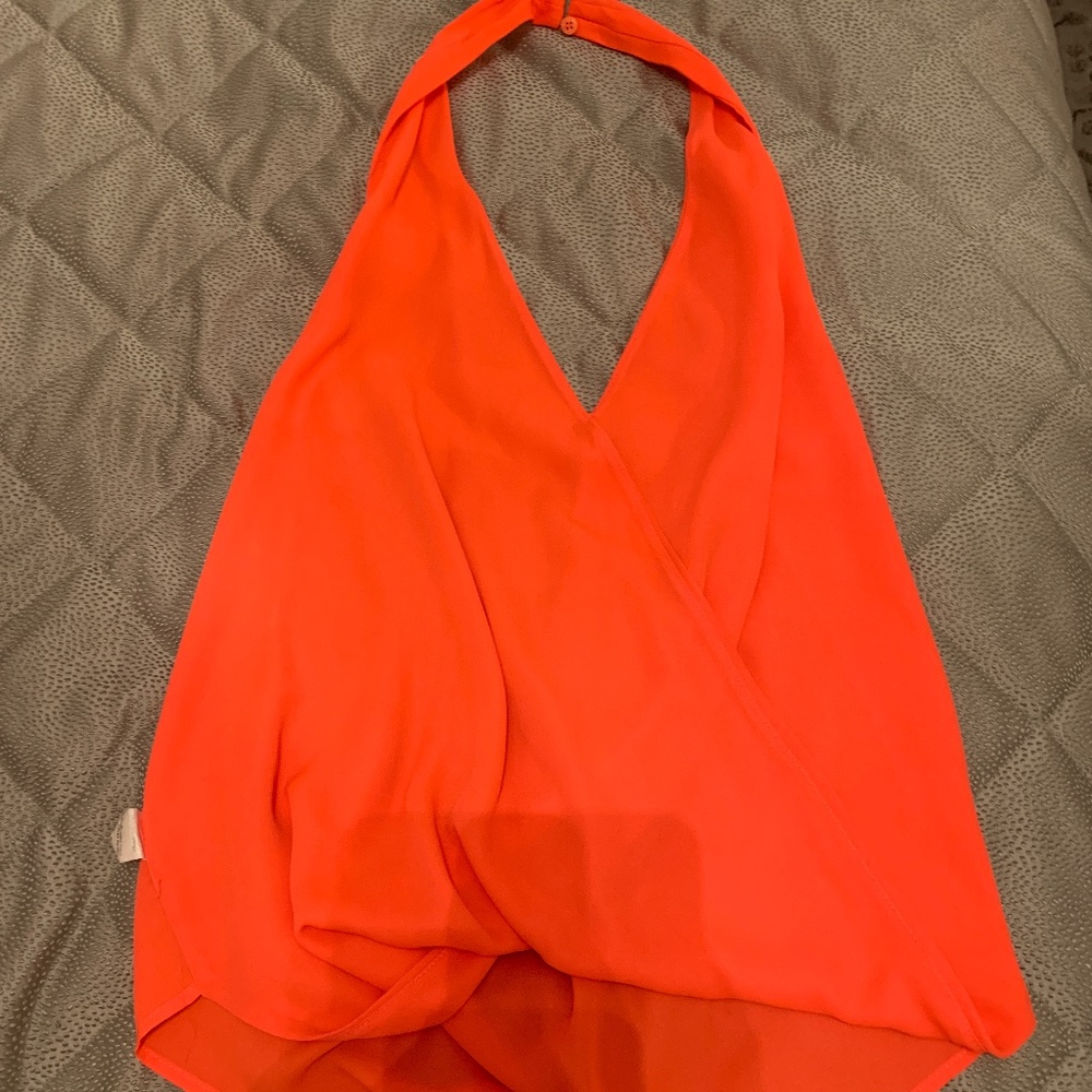 hot pink halter tank